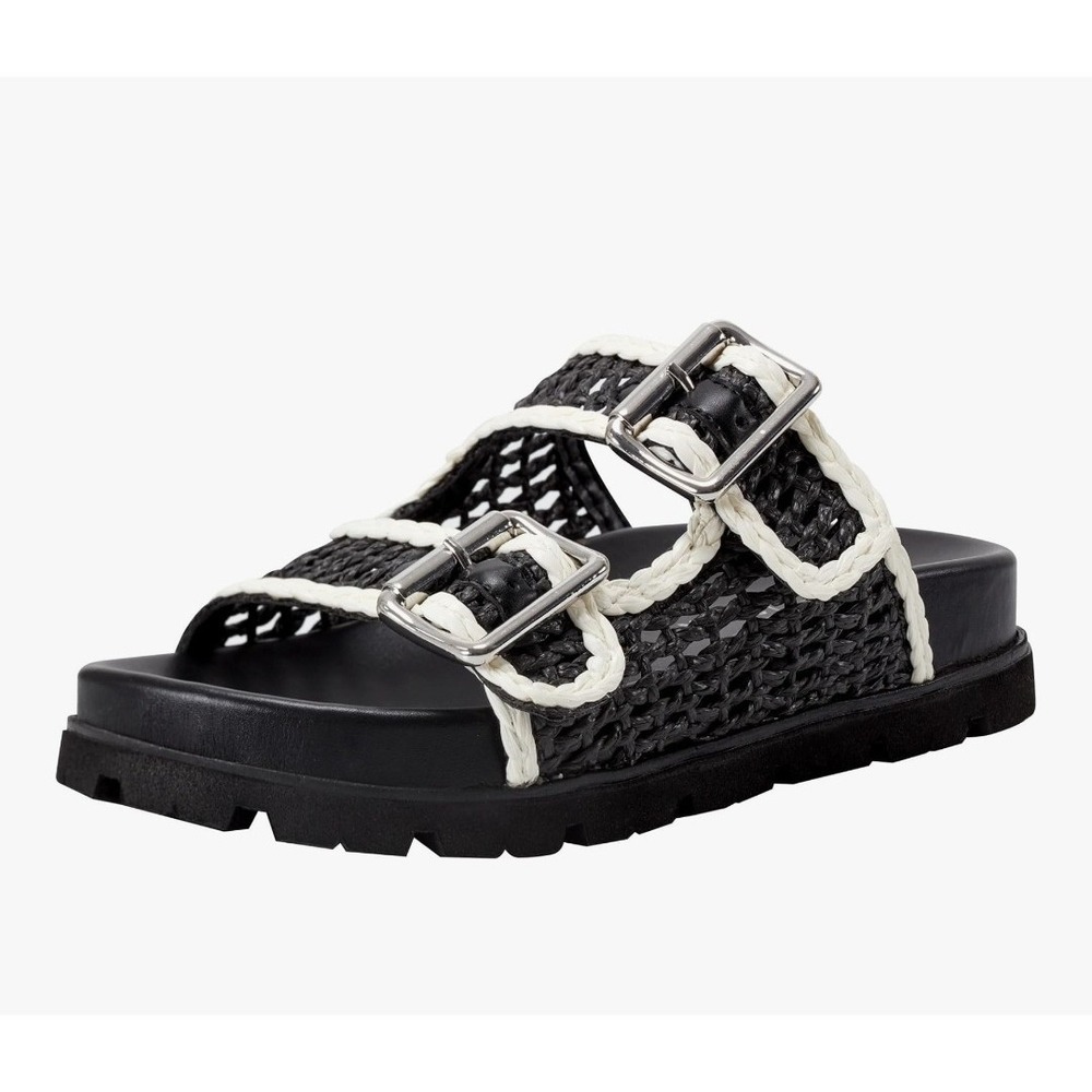 New Women's Marc Fisher LTD Black Mylan Sandal,‎ Size 8